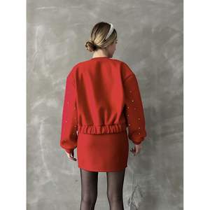 Chaqueta Casual con Detalles de Piedras para Universidad, Producto al por Mayor - Product Image 1