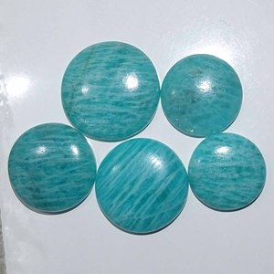 Lote de cabujón de piedras preciosas sueltas pulidas de amazonita Natural de alta calidad para la fabricación de joyas, piedras preciosas de cristal de amazonita Natural - Product Image 1