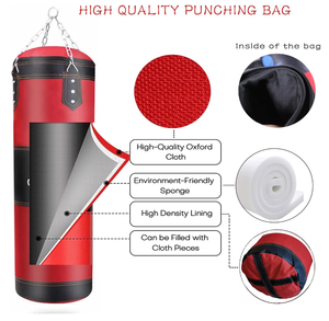 <span class=keywords><strong>Sac</strong></span> <span class=keywords><strong>de</strong></span> <span class=keywords><strong>frappe</strong></span> en toile <span class=keywords><strong>de</strong></span> cuir lourd, support mural pour équipement <span class=keywords><strong>de</strong></span> gym, support suspendu en PVC pour la boxe, le MMA, l'entraînement physique, <span class=keywords><strong>sac</strong></span> vide - Product Image 4