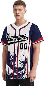 ชุดเบสบอลสำหรับผู้ชายชุดเบสบอลพร้อมโลโก้ระบายอากาศ - Product Image 3