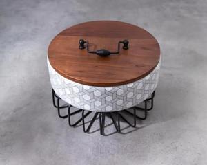 Cacerola blanca con tapa marrón, plato elegante para servir comida caliente para el hogar, cocina, mesa de comedor, boda y uso en eventos festivos - Product Image 6