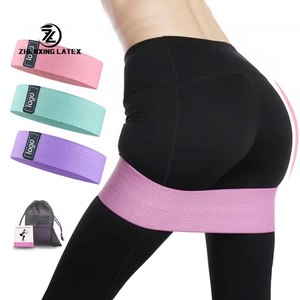 2025 gros haute qualité Logo personnalisé Gym entraînement coton tissu résistance butin bande couleur personnalisée - Product Image 3