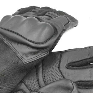 Gant tactique de combat démontable avec paume en cuir, dos en aramide, protection des articulations D3O, paume numérique doublée en Kevlar - Product Image 5