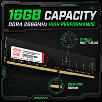 Module de mémoire RAM de bureau SHARETRONIC 16 Go DDR4 2666 MHz UDIMM, 288 broches DIMM, mise à niveau de la mémoire informatique pour PC