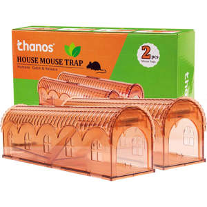 Grande 10 pollici 2-Pack Mouse Trap Design in stile animale per uso ufficio e fattoria efficace su uccelli formiche e api-estate e autunno - Product Image 6