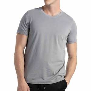 Camiseta de Algodón Súper Suave para Hombre con Cuello Redondo, Corte Clásico, Impresión de Logotipo Personalizado, Camiseta Clásica Elástica para Hombre y Mujer - Product Image 1
