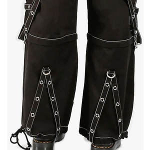 <b>Men's</b> White Mesh <b>Black</b> Cotton Gothic Pant Metal Chain Straps Skirt <b>Trousers</b> 2026 - Product Image 5