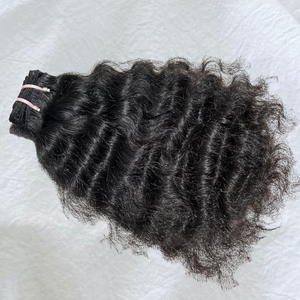 Extensions de cheveux du temple indien du sud de 14 pouces 100% faisceaux de cheveux humains vierges non transformés à cuticules alignées approvisionnement en gros - Product Image 3