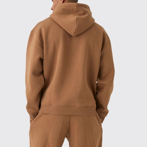 Sudaderas Extra Grandes Personalizadas de Alta Calidad OEM para Hombre, Logotipo Bordado Personalizado, Ropa Urbana, Cómodas, Básicas de Hip Hop, Sudadera con Capucha para Hombre - Product Image 5