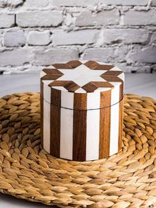 Decorative Resin Bakhoor Burner Mother of Pearl Inlay Tray <b>Box</b> <b>Incense</b> Burner Set Mop Mubkhar Ramadan Gift - Product Image 2