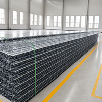 Plateforme de pont en treillis d'acier renforcé pour la construction d'aéroports et de gares, panneaux de plancher composites à grande portée pour les travaux publics