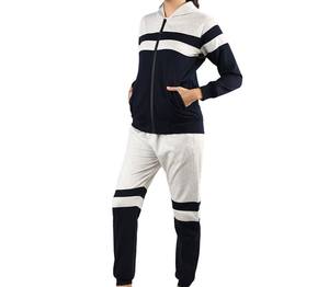 ชุดวอร์มผู้หญิง ลายเรียบ ดีไซน์สองชิ้น แขนยาว เสื้อครอป สไตล์ลำลอง เป็นมิตรกับสิ่งแวดล้อม ระบายอากาศได้ดี - Product Image 3