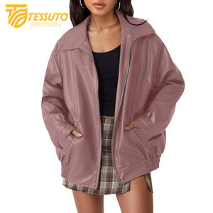 Manteaux d'hiver pour femmes Manteau épais en peau de mouton véritable Veste en cuir pour femmes Veste d'aviateur Vestes en cuir de mouton pour femmes - Product Image 2