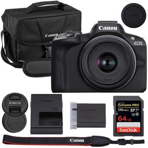 200ES Shoulder Bag 64GB <b>Memory</b> <b>Card</b> Bundle for Mirrorless 18-45mm Lens Video Camera - Product Image 5
