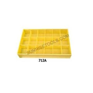 Caja grande de plástico con 18 compartimentos, ideal para organizar el almacenamiento y proteger una amplia variedad de piezas pequeñas. - Product Image 1