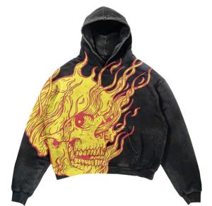 เสื้อฮู้ดผ้าฝ้ายแบบสวมศีรษะสำหรับผู้ชายเสื้อฮู้ดแบบสวมศีรษะสำหรับ100% มีขนาดพิเศษพิมพ์ลายปัก - Product Image 1