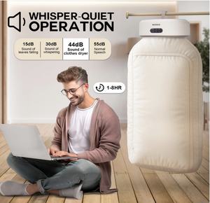 Séchoir à linge électrique portable, compact et pliable, best-seller, prêt à être expédié, avec télécommande et sac de séchage - Product Image 5