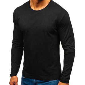 Camiseta de manga larga para hombre, ropa de gimnasio al por mayor de alta calidad, recién llegado, Camisetas hechas a medida con manga larga y cuello redondo para hombre - Product Image 3