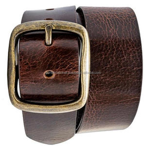 Holesale Price-cinturón informal con acabado de latón antiguo para hombre, hebilla de un solo pin - Product Image 6