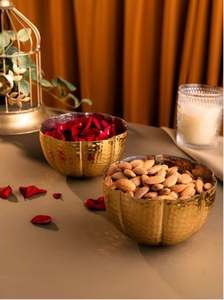 Bol de service 1 pièce en métal doré 2024 Bol de service 1 pièce en métal - Product Image 6