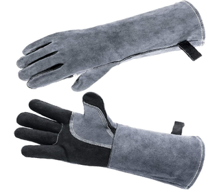 Guantes de soldadura grandes de cuero Kevlar Guantes DE SEGURIDAD ignífugos resistentes al calor para soldadores - Product Image 3