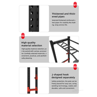 Cage d'alimentation robuste grand support de support à squat Cage d'alimentation à squat stable et durable