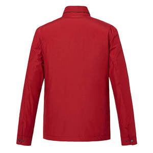 Venta al por mayor de impresión personalizada con logotipo de los hombres 100% poliéster de manga larga de los hombres de color sólido chaqueta de bombardero para la venta - Product Image 2