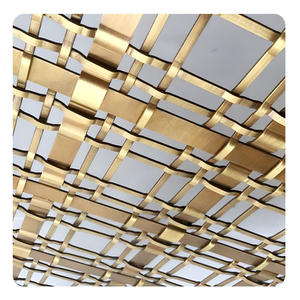 Grille architecturale <span class=keywords><strong>de</strong></span> concepteur Composant libre BIM Conception d'écran translucide Revêtement paramétrique Technique tissée Service <span class=keywords><strong>de</strong></span> pliage - Product Image 3