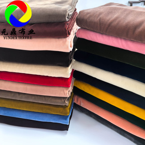 Tissu en micro-velours uni tissé 100 % polyester de qualité supérieure Casa <span class=keywords><strong>Moda</strong></span> 3 Crown Korea Micro Velvet 5000 Eagle Mode 44 pouces pour vêtements - Product Image 1