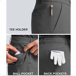 OEMODM, pantalones cortos deportivos informales de verano para hombre, cómodos, versátiles, sueltos, rectos, elásticos de 4 vías, elásticos de Golf sólidos medios, envío DDP - Product Image 2