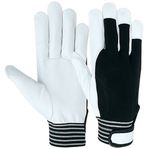 Gants de travail généraux anti-chocs et antidérapants Gants de mécanicien en peau de chèvre pour le jardinage et l'assemblage industriel Gants confortables - Product Image 4