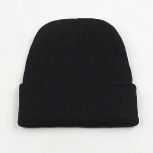 Venta al por mayor de invierno gorros sombrero precio barato llano cómodo hombres cálido Beanie gorras para la venta - Product Image 3