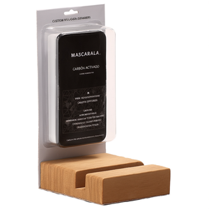 Organizer da Scrivania in Legno Nyla Personalizzato, Supporto per Smartphone e Gadget, Porta Telefono in Legno Premium - Product Image 3