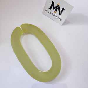 Chaîne murale en résine époxy vert lime mat, maillons audacieux et élégants, décoration tendance pour salon et bureau - Product Image 5