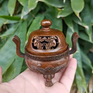 Nouveau brûleur d'encens religieux en laiton de style vintage pour Bakhoor, diffuseur d'aromathérapie naturel durable pour usage domestique - Product Image 5