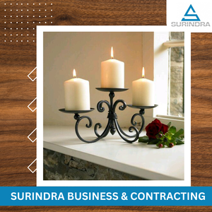 Juego de 3 Portavelas de Hierro y Acero Hechos a Mano, Acabado Antiguo, Diseño Único, Alta Calidad, para Decoración del Hogar, Venta al Por Mayor - Product Image 3