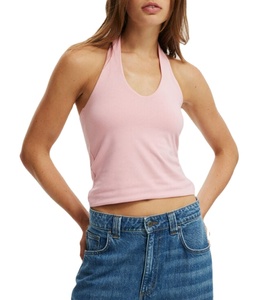 Débardeur femme de haute qualité, col rond, sans manches, en polyester et coton, design et logo personnalisés, léger. - Product Image 1