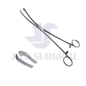 CE Aprobado 9,50 ''Teale Vulsellum Fórceps de agarre manual con puntas dentadas para procedimientos ginecológicos - Product Image 2