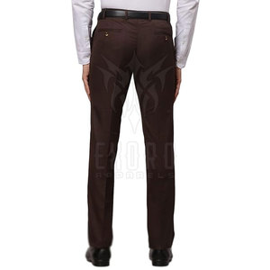 Custom Print Logo Cotton <b>Men</b> Slim Fit Mid Waist Straight Casual <b>Trouser</b> Button Fly Lightweight Eco-Friendly Breathable Pakistan - Product Image 4