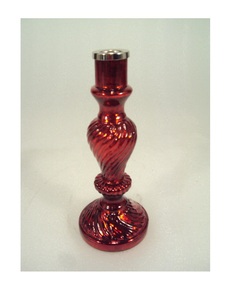 <b>Red</b> Mercury Glass <b>Candle</b> Holders for Indoor and Outdoor Decoration - Product Image 1
