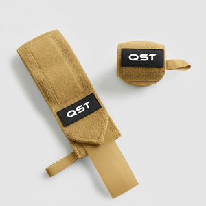 Muñequeras Deportivas de Algodón para Levantamiento de Pesas, Transpirables, con Presilla para el Pulgar, Correa de Entrenamiento Físico, Logotipo Personalizado, Ajustables, para Powerlifting - Product Image 1