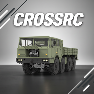 CrossRC DC8 1/12 <span class=keywords><strong>8x8</strong></span> Kit de <span class=keywords><strong>camion</strong></span> brossé <span class=keywords><strong>Tatra</strong></span> Châssis de colonne vertébrale Transmission à 2 vitesses Échelle à engrenages en métal lourd RC Crawler - Product Image 1