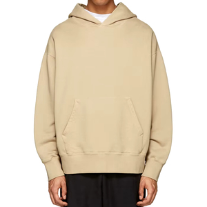 Venta al por mayor de peso pesado 100% algodón de los hombres de gran tamaño sudaderas con capucha de hombro caído con logotipo personalizado para el invierno - Product Image 4