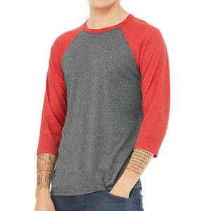 T-shirt original à manches longues pour hommes 100% coton léger à manches raglan - Product Image 4
