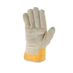 High Quality PROTEXA INDUSTRIES Anti-Chemical Tear-Resistant Safety Work <b>Gloves</b> Double Palm Cow Split Leather <b>Silicone</b>-Free - Product Image 3