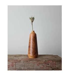 Grands Vases en bois de décoration de sol Unique, nouveau Design, Vases de fleurs en bois d'acacia faits à la main, fournisseur - Product Image 3