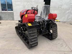 Envío gratis Mini Tractor sobre orugas a la venta con zanjadora de fijación rápida y cubo 4WD 20HP Motor diésel Tractor agrícola - Product Image 3