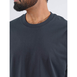 Chemises surdimensionnées pour hommes Épaule tombante Décontracté Col Rond Sonnerie Tee Top T-shirts à manches courtes à la mode pour hommes Impression personnalisée - Product Image 3