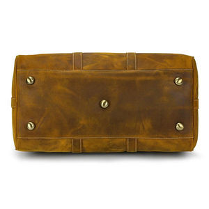 Designer <b>Leather</b> <b>Duffle</b> <b>Bag</b> Large Capacity Travel for <b>Men</b> <b>Leather</b> Material - Product Image 4