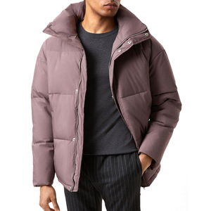 Chaqueta acolchada personalizada de invierno 2022 para hombre, venta al por mayor, Abrigo con capucha de lona de talla grande para mantener el calor - Product Image 2